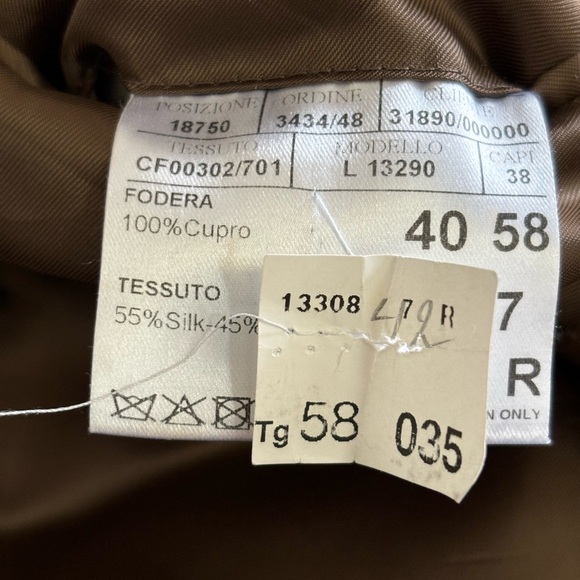 Canali Lightweight European silk/wool blend plaid check blazer | 58R IT (US 48R) - Picture 15 of 16